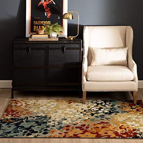 Mohawk Home Floral Radiance Area Rug, Grey (5' X 7') #TOP1
