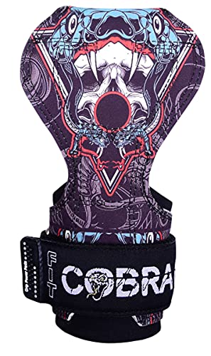 Image of Cobra Grips Weight Lifting Gloves with Adjustable Neoprene Padded Wrist Wraps - Heavy Duty Alternative to Power Lifting Hooks for Deadlifts