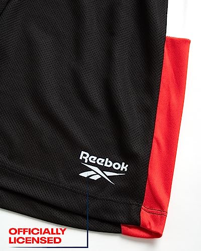 Reebok Boys’ Shorts Set – 2 Piece Performance T-Shirt And Basketball Gym Shorts (8-12), Size 8, Fiery Red/Black #TOP3