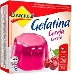 Gelatina Lowçucar Zero Açúcar, Sabores Sortidos, 20 Unidades, 100g
