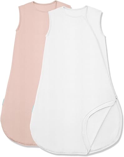 Saco de dormir de bambú de 0.5 Tog, saco de dormir suave de alta calidad para bebés, saco de dormir de 2 vías seguro para niños, manta ligera y