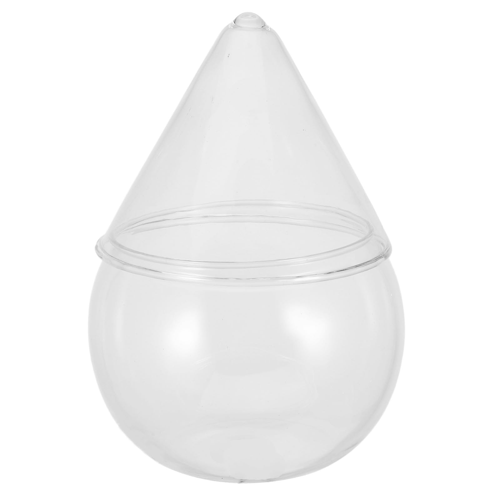Zerodeko Creative Stemless Cocktail Glass Triangular Base 10 4x10 4x9 5cm round Chilled Glass for Home Bar and