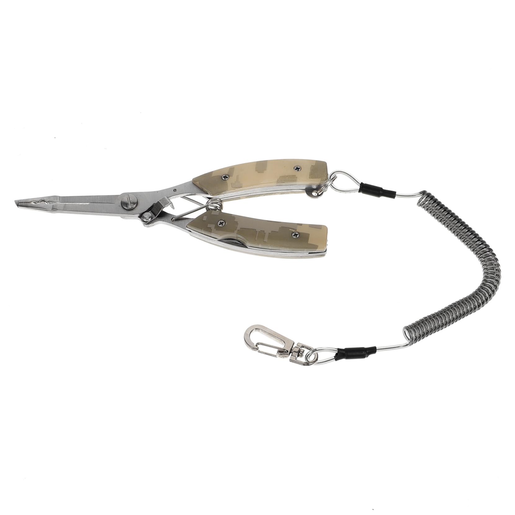 ibasenice Ciseaux de Multifonctionnels Inoxydable avec Poignées Antidérapantes Accessoire Compact pour Couteau à Fil et Ciseaux pour