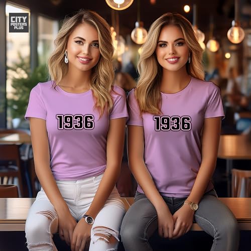 T-shirt 1936 femme rose clair idéal pour vos sorties d'été - 6