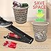 KASTUN Metal Can Crusher - 12 & 16 Oz. Folding Flat Easy Storage, No Wall Mounting Required