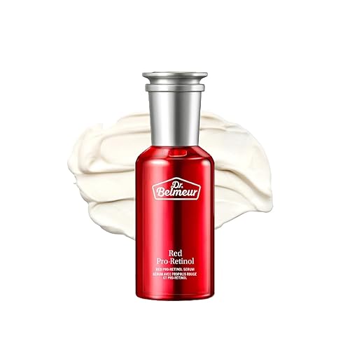 Dr. Belmeur Red Pro-Retinol Serum (1.7 fl oz) Cuidado rico en nutrientes para la piel joven. Cuidado coreano de la piel de LG Beauty. Pro-Retinol,