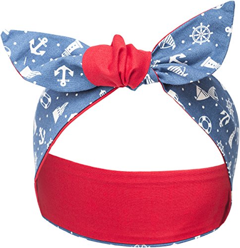 Preisvergleich Produktbild Küstenluder Damen Haarband Marlen Anker Haartuch Länge: 88cm / Breite: 7cm