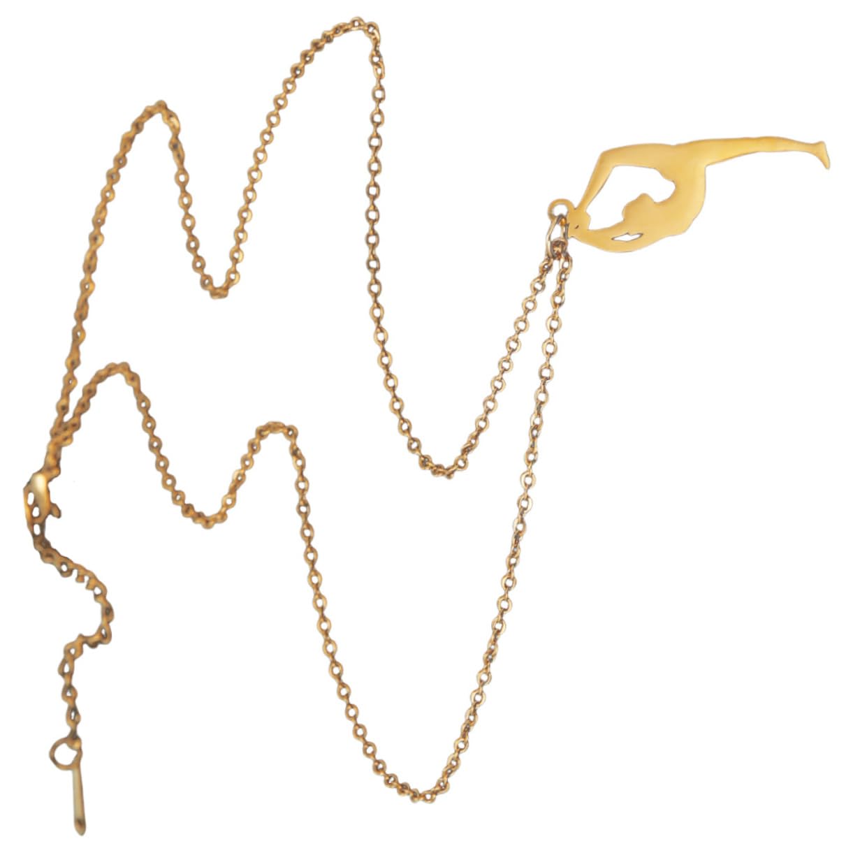 YARNOW collier en or chaîne de cou créative collier pendentif femme bijoux de cou Acier inoxydable Golden
