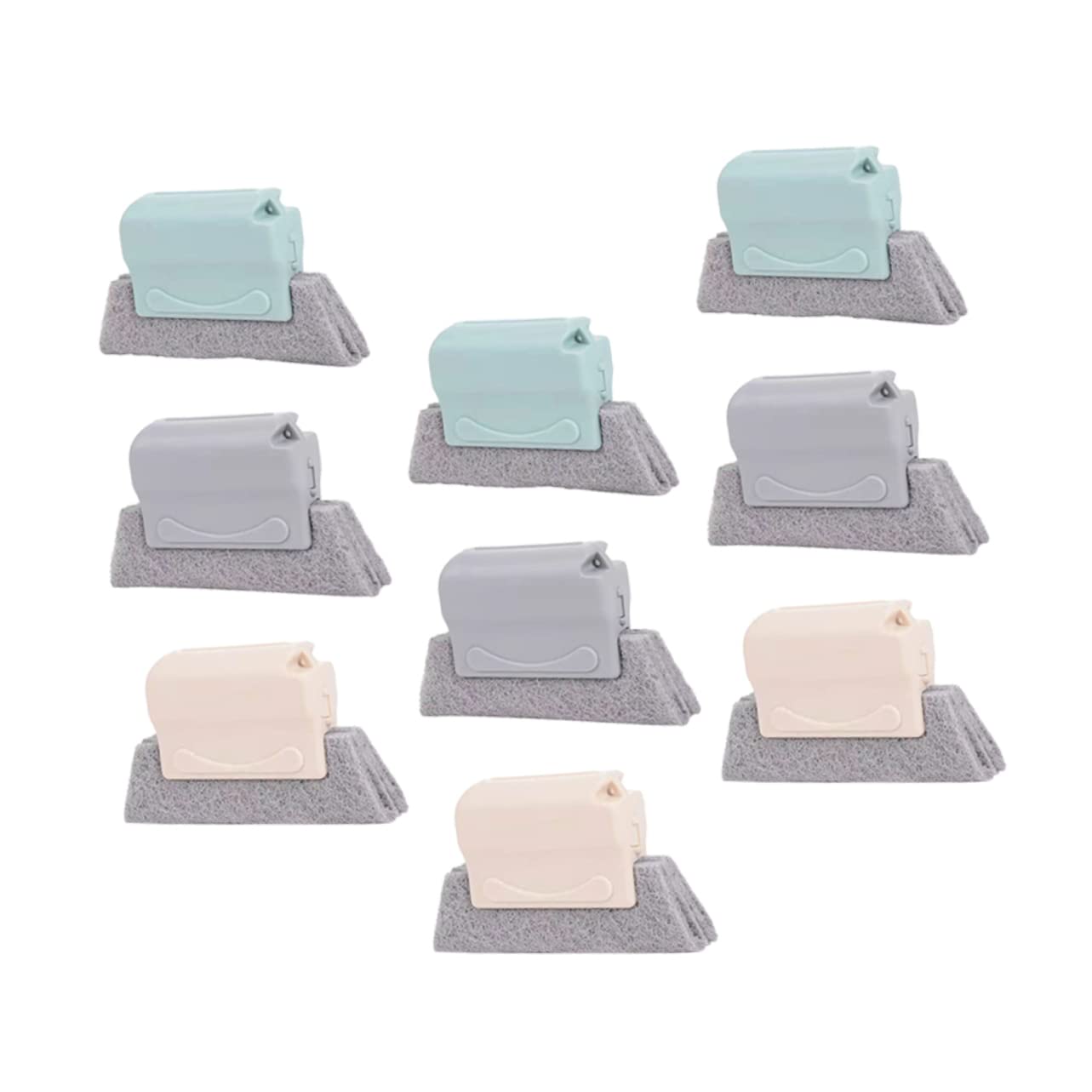 2 Set Spazzole Multifunzionali Per Fessure Finestre Strumenti Per Rimuovere Polvere E Sporcizia Scanalature E Design Ergonomico E Maneggevole Colori 9 Pezzi*2