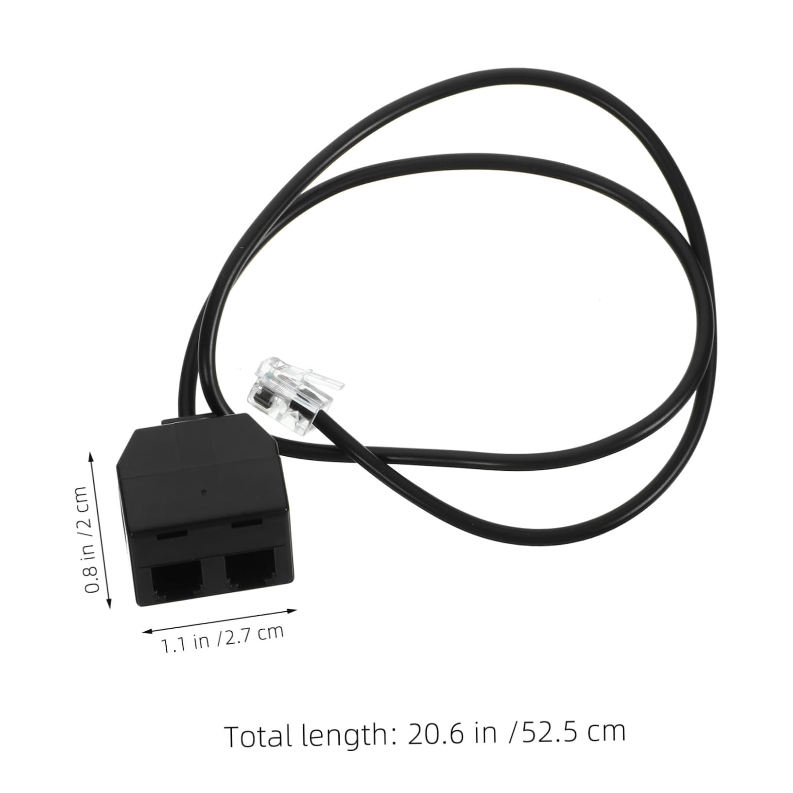 KONTONTY Telephone Line Adapter Splitter Pc Dual Female Connector for Training Machines and Landline Phones Versatile Cable for Seamless Connectivity