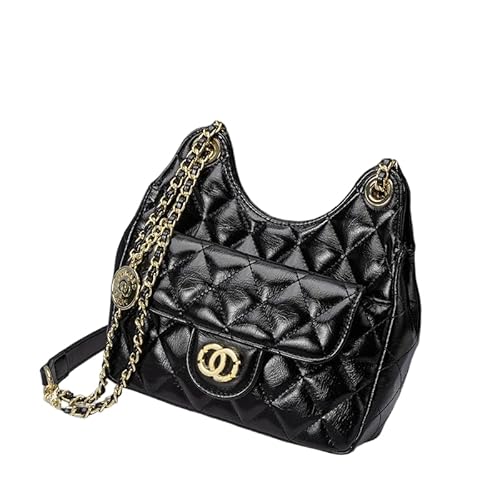 Luxury Sheepskin Mini Crossbody Bag, Chain Strap, Fashion Purse for Women