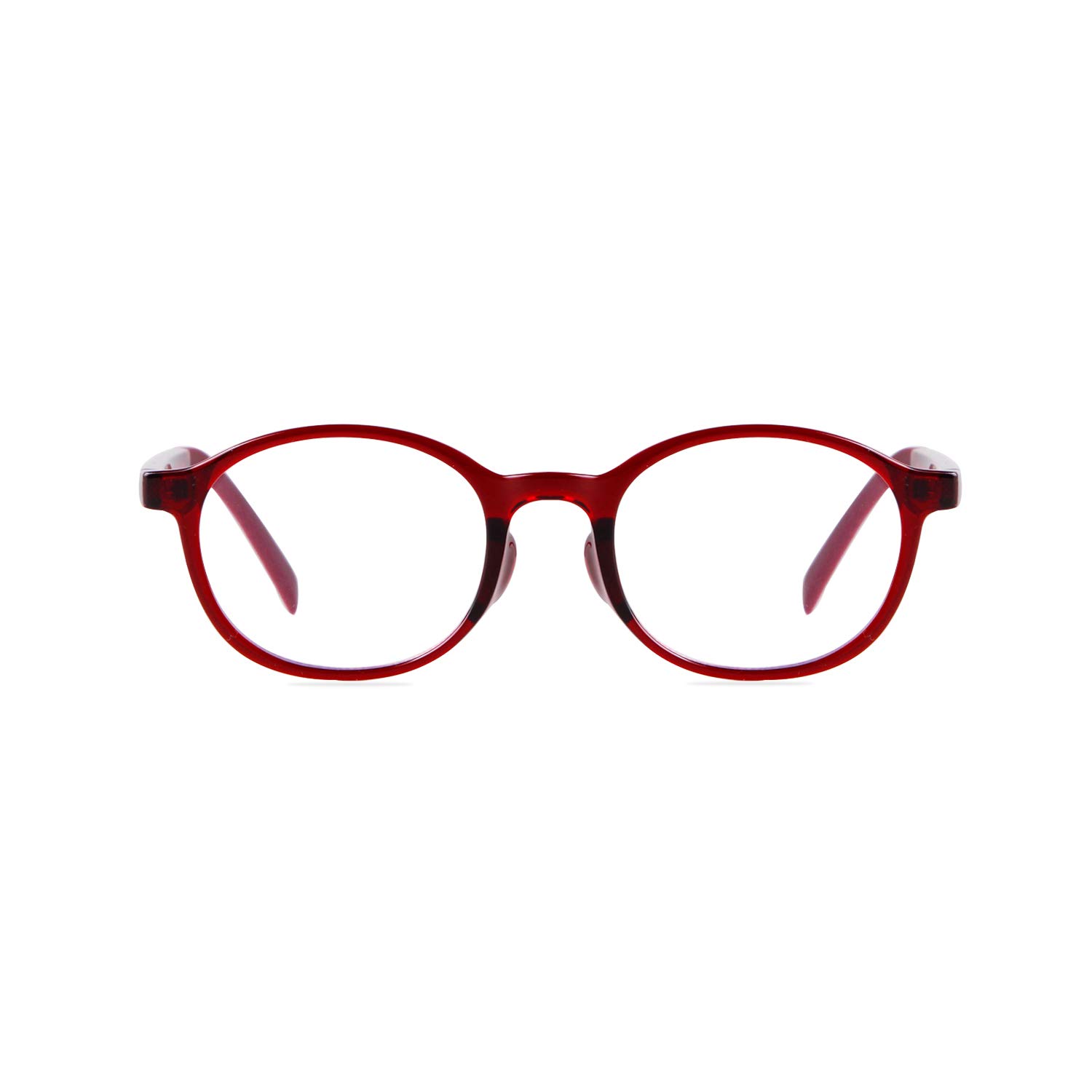 ADEWU Kinderbrille Ohne Stärke mit Blaulichtfilter Rund Oval TR90 Rahmen für Mädchen und Jungen