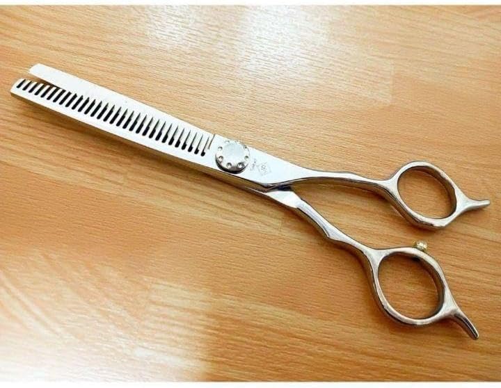 切れ味と抜け感の良い理美容師プロ用セニングシザー10%人気の溝無しスキバサミ♬ 切れ味と抜け感の良い理美容師プロ用セニングシザー10%人気の