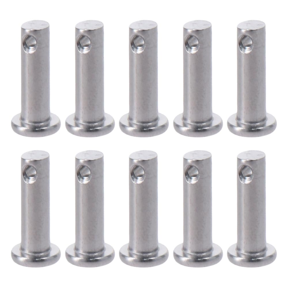 HOBBYIN Single Hole Clevis Pins 10Pcs T Shape 304 Stainless Steel Clevis Pins?Durable M6x12/20/25/30/40mm Flat Head