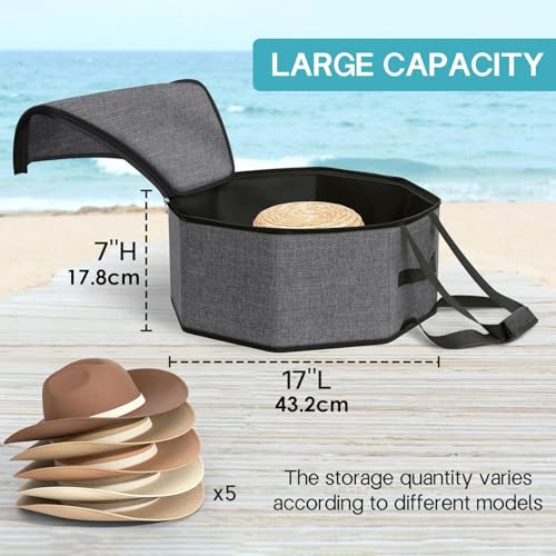 Boîte à chapeau légère et résiliente pour rangement 43cm