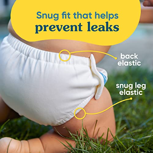 Charlie Banana Reusable Swim Diaper, Washable, with Easy On and Off Snaps for Baby Girls Boys, Soft and Snug Waterproof Fit to Prevent Leaks - Banana Fiesta, Size L (22-34 lbs)