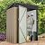 Furniwell Outdoor Storage Shed, Metal Garden Sheds Outdoor Storage House with Single Lockable Door for Backyard Patio Lawn (Brown, 5 x 3 FT)