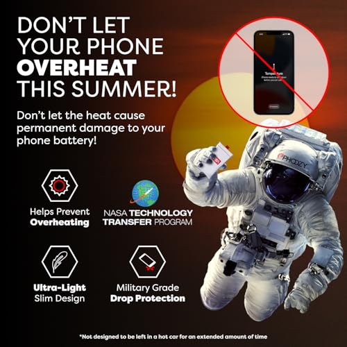 Image of PHOOZY Apollo Thermal Phone Case | Insulated Phone Pouch Extends Battery Life 3X | Heat Resistant Drop Protection | Military Grade Water Resistant | Large | Space