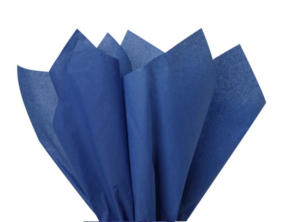MustBeBonkers Tissue Wrapping Paper Sheets - 16gms - Acid Free - 50x75 cm (Blue (Royal), 100) — image 1