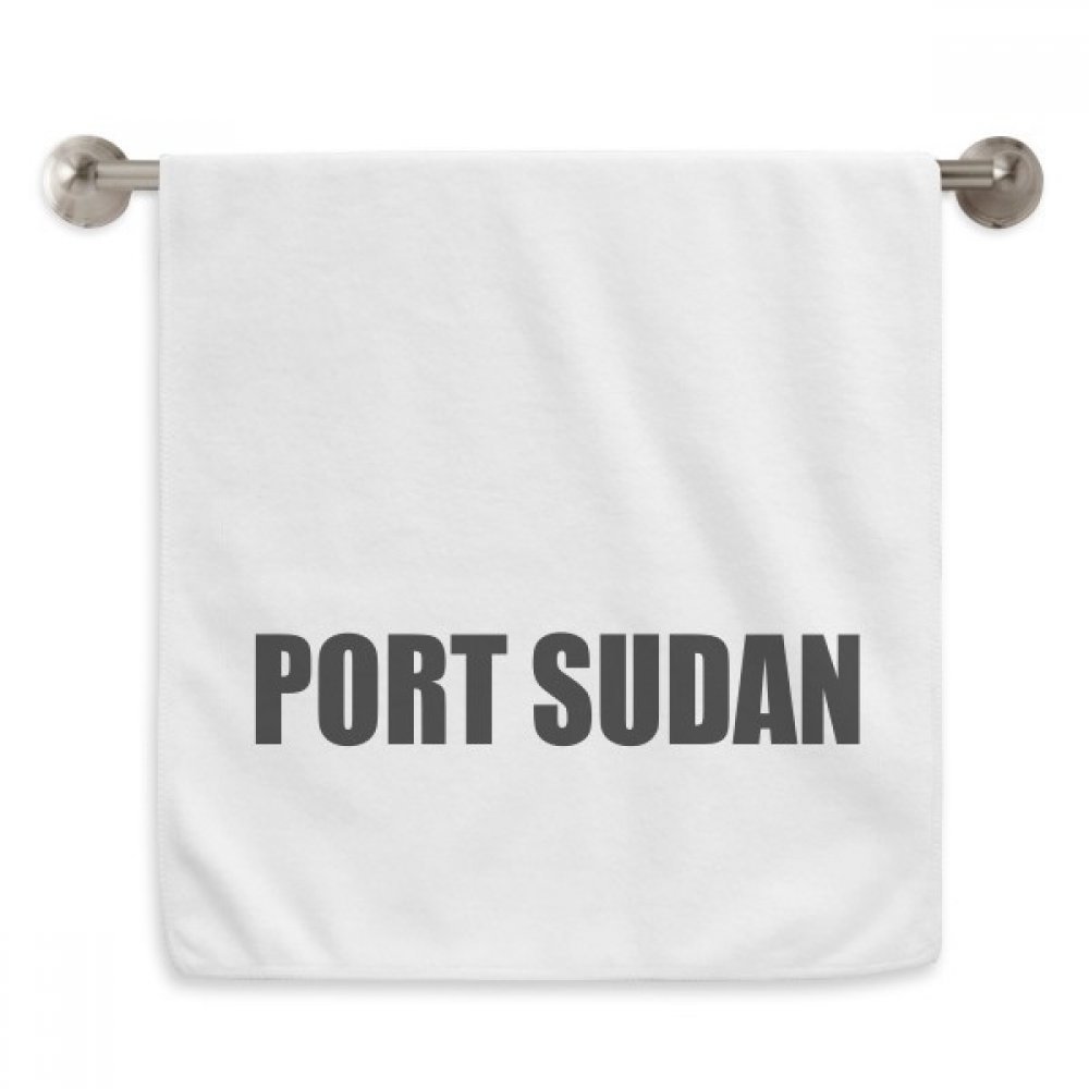 Serviette débarbouillette Port Soudan blanche pour peau sensible 33x74