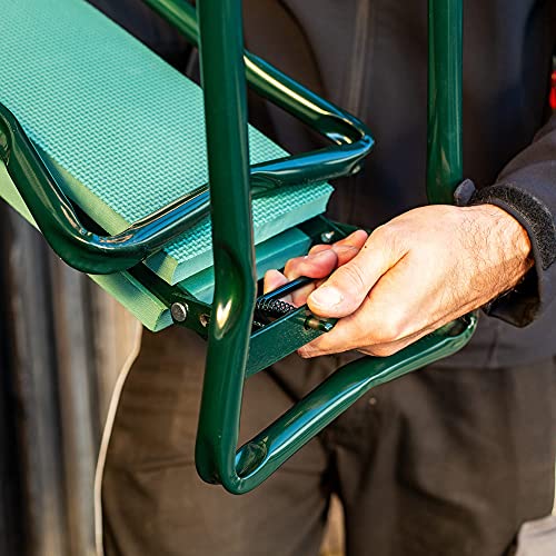 Knie- en zitbankje voor tuinwerkzaamheden belastbaar tot 100kg - Afbeelding 8