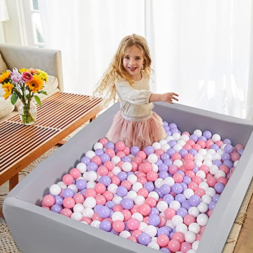 Modereve Ball Pits For Toddlers, Large Baby Ball Pit 47"X35" Rectangular Soft Foam Ball Pit Pool Playpen Ideal Gift For Kids - Balls Not Included #TOP1