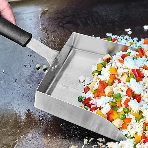 Grattoir robuste pour barbecue et spatule hamburger en acier inoxydable 15 pouces - 3