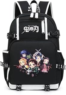 Anime Demon Backpack Cartoon Pattern Printing Laptop Bookbag Cosplay Accessories (Pattern-3)
