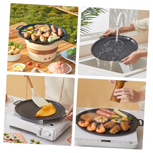 Poêle à griller coréenne multifonction pour barbecue de jardin et camping