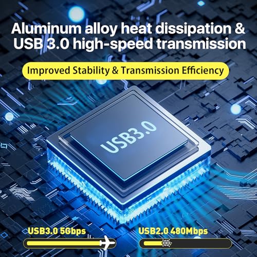 Image of USB 3.0 HDMI Video Capture Card for Nintendo Switch 2 1080P 60FPS Streaming | Plug & Play, No Driver, 4K@30Hz Passthrough, Mic Input, Audio Monitoring, Compatible with Switch, PS5, Xbox, OBS, PC, Mac