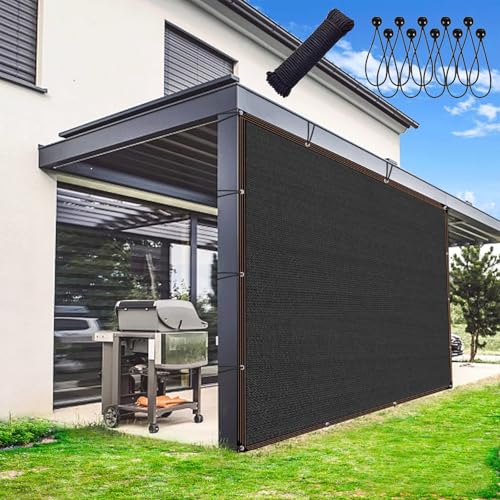 Bâche noire en maille 90% pour jardin et bâche de serre à œillets - 2