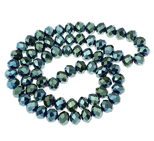 Czech Crystal Glass Beads, CZ Bohemian Faceted Rondelle Glass Beads, 4/6/8/10 mm - Image 3