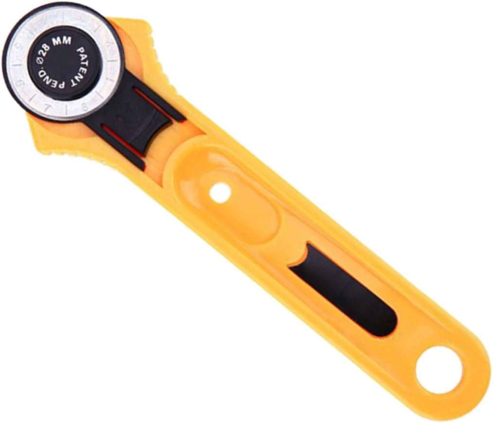 TEHAUX 6pcs Manual Rotary Cutter Ergonomic Handle for Cutting Vinyl Feature for Secure Use for Quilting and Crafting