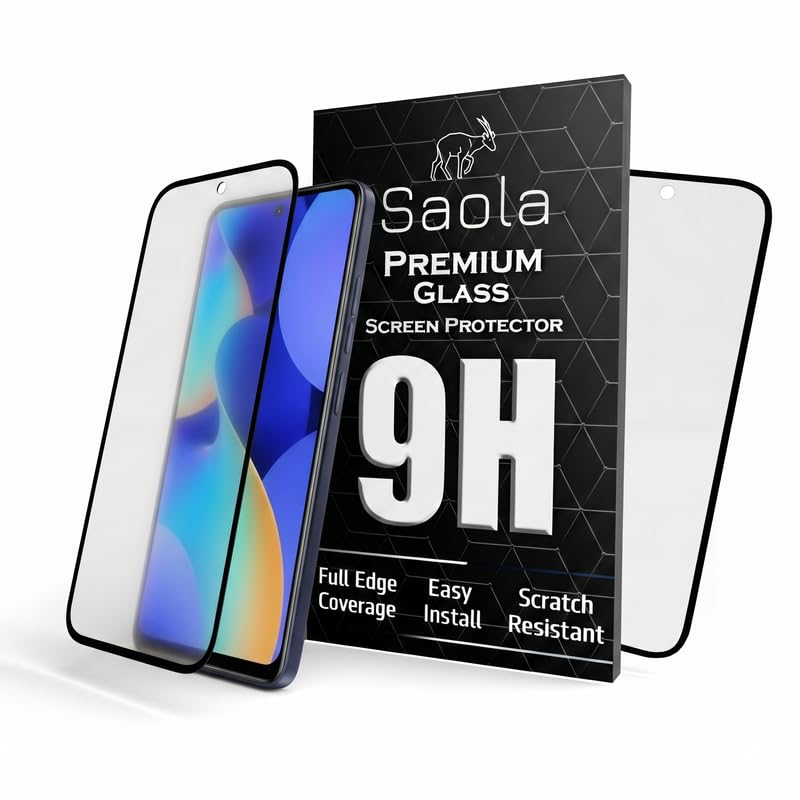 Image of Saola Anti-Glare Matte Screen Protector for Tecno Spark 10 Pro | Smooth Touch Finish, 9H Strength Glass, Full Coverage, Bubble-Free Installation Kit | Quick & Easy Application | Pack of 1