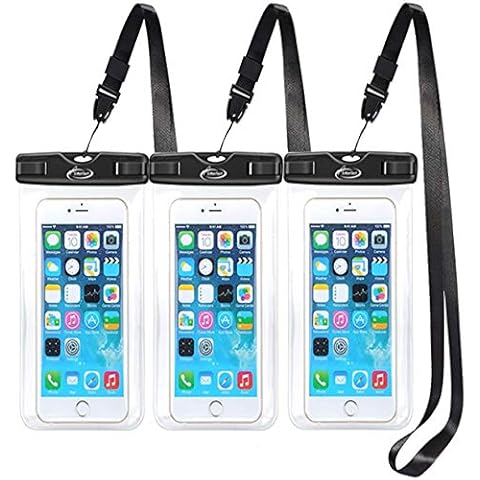 AiRunTech Waterproof Phone Pouch, Waterproof Cell Phone Dry Bag Compatible for iPhone 14 13 12 Pro Max Plus Cellphone Up to 7.0'' Large Waterproof Phone Case -3Pack REGULAR SETS Cover
