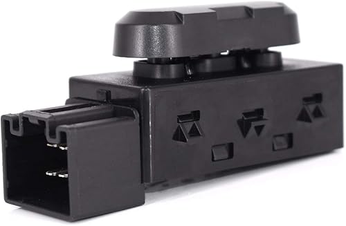 Interruptor de asiento eléctrico de 6 vías lado izquierdo del conductor se adapta a F150 F250 5F9T-14B709-AA 9L3Z-14A701-A Interruptor de ajuste