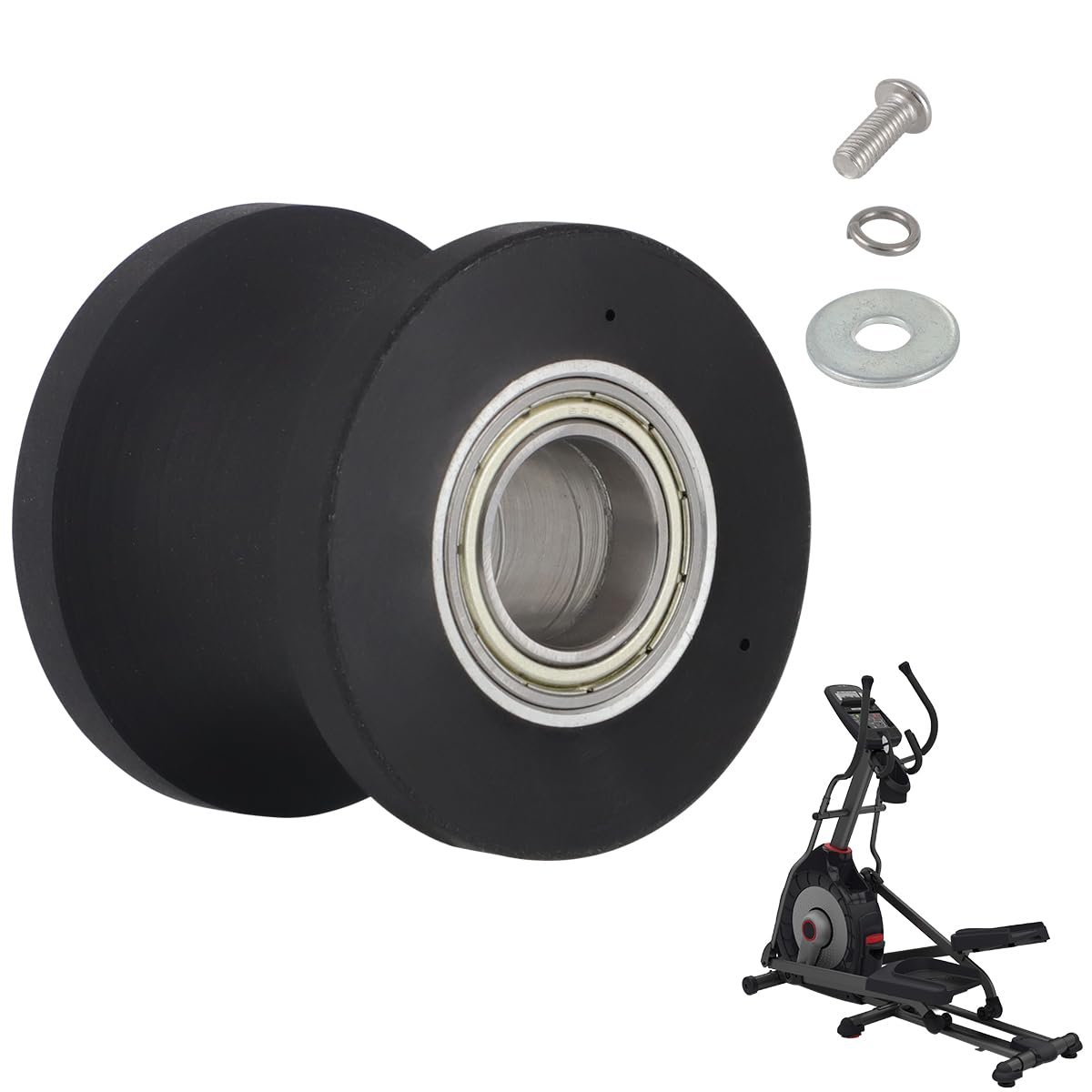For Schwin E614 E616 430 470 100367 100383 Elliptical Replacement Parts U Groove Guide Wheel Roller 8004225 (Pack of 2) — Amazon image 2