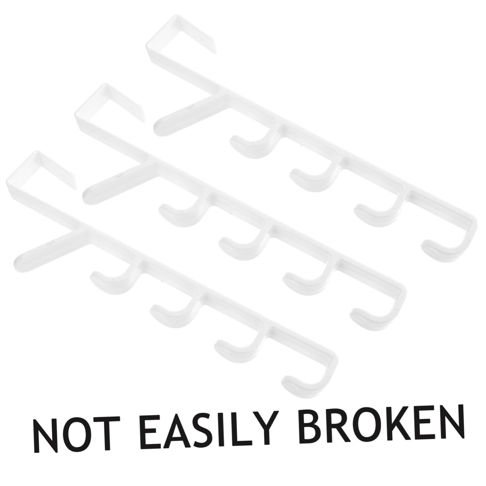 HOOTNEE 6 Pcs Door Coat Hook Heavy Duty Coat Hooks Heavy Duty Hangers Over The Door Mount Towel Holder Cap Rack Hat Organizer Door Mount Clothes Hooks Front Door Hanger White Abs