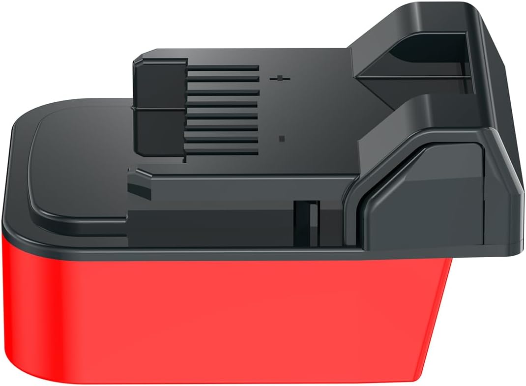 Adapter for Milwaukee M18 RED Slider Lithium Batteries Fits Hitachi & Fits Metabo HPT 18v (Not 36v) Cordless Tools (US Stock) - Adapter Only