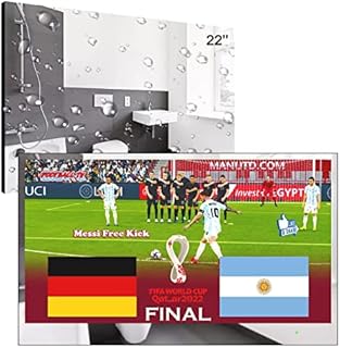 Elecsung 22inch Smart Mirror TV for Bathroom IP66 Waterproof with Integrated HDTV(ATSC) Tuner and Built-in Wi-Fi & Bluetooth