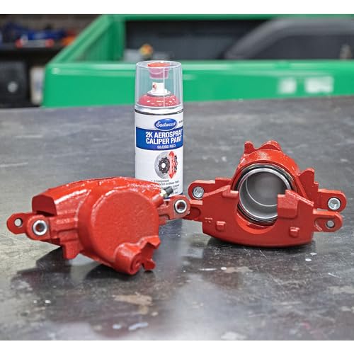 Eastwood 2k Aerosol Spray | Caliper Paint Automotive Paint Aerosol Spray with Long-lasting and Durable Finish 12 Oz Can | Gloss Red