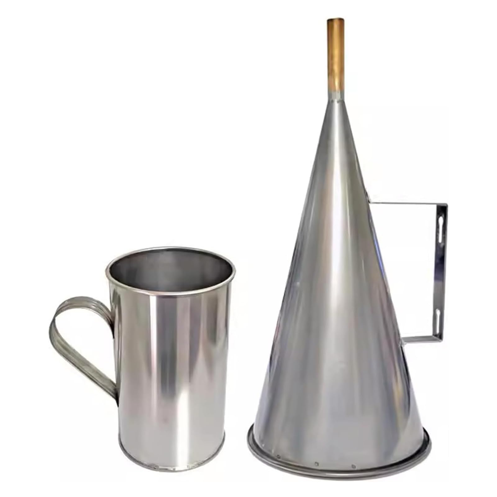 Wiskozymetr z lejkiem bagiennym 30 cm, zestaw detektora testowego ze stali nierdzewnej, rozmiar siatki ekranu wynosi 1,6 mm (12 oczek), z miarką 946 ml, do płynów wiertniczych w błocie / ropie