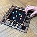 WE Games Shut The Box Wooden Board Game - Classic 4 Player Table Top Math Dice Game, Walnut Stained Wood, 8.5 inch Travel Size, 10 Numbers, for Families and Adults