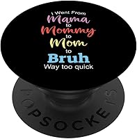 Vista 1 de Niño Mamá Bruh PopSockets intercambiables PopGrip