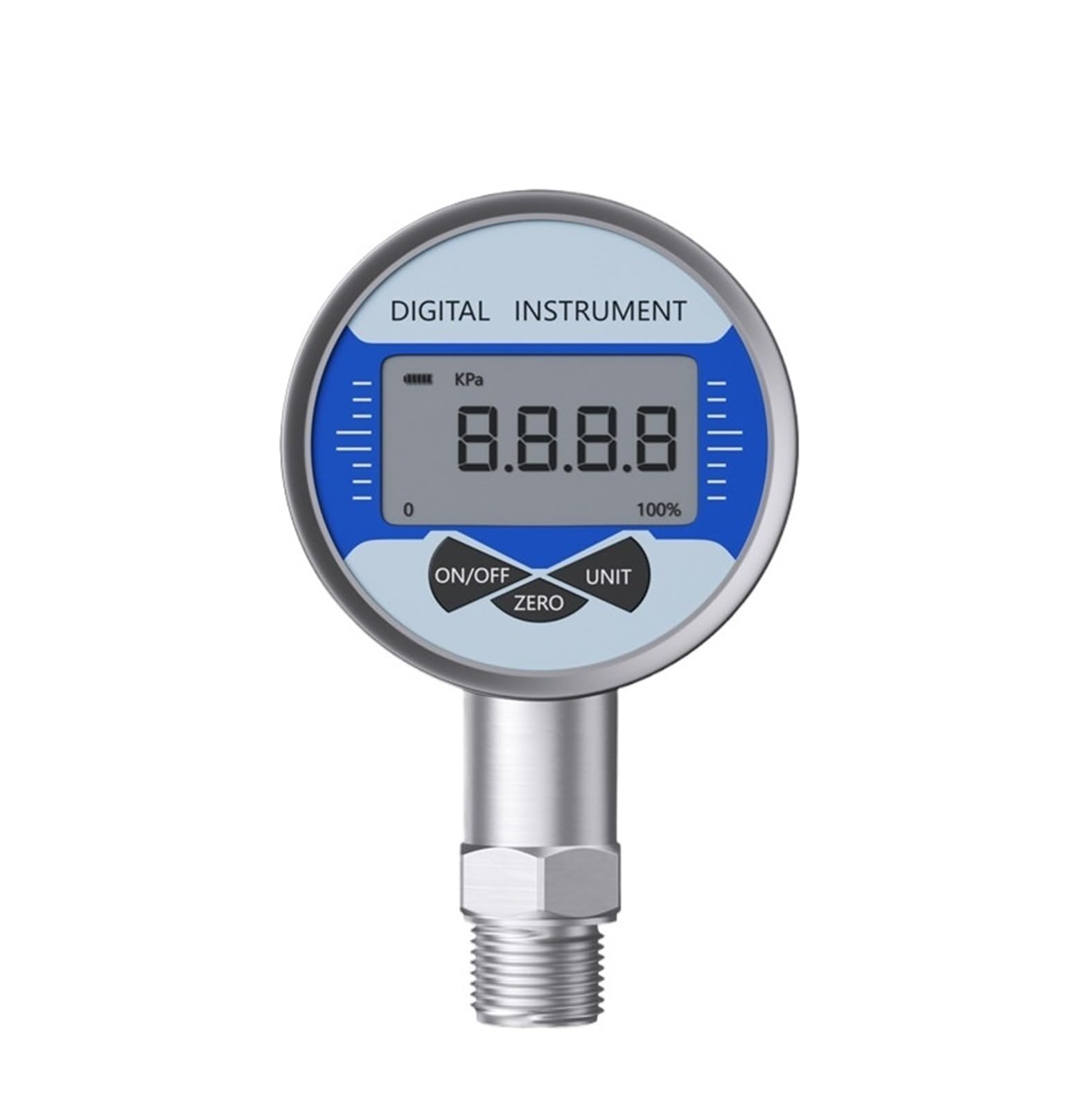 Digitales Manometer 400BAR 600Bar Digitales Manometer Tester Meter NPT1-4 Druckmanometer(-100-500KPA)