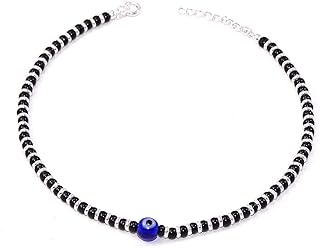 parnika Nazariya Silver Payal (Anklets) in Pure 92.5 Sterling Silver for Girls/Women | Black Thread Anklet | Gift For Her |-picture-38