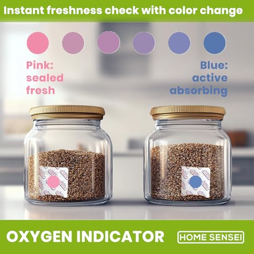 image for Home Sensei 300cc Oxygen Absorbers for Food Storage 100 Pack - Sealed 