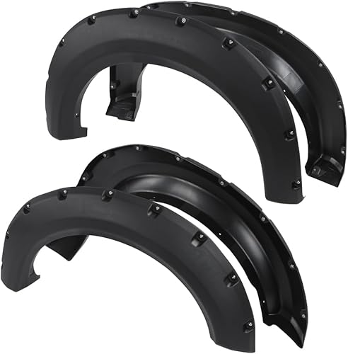 G-PLUS Guardabarros remachados de bolsillo, compatibles con Ford F150 2009-2014 Styleside con modelos de cama de 67.078.897.4 pulgadas (no
