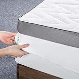 ZINUS 3 Inch Luxury TorsoTec Memory Foam Mattress Topper with Removable Cover/Pressure-Relieving Design, King