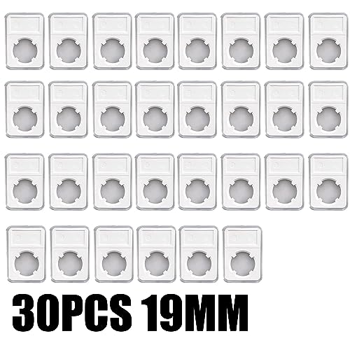 Caja para monedas transparente para 30 piezas 19MM miniatura 2